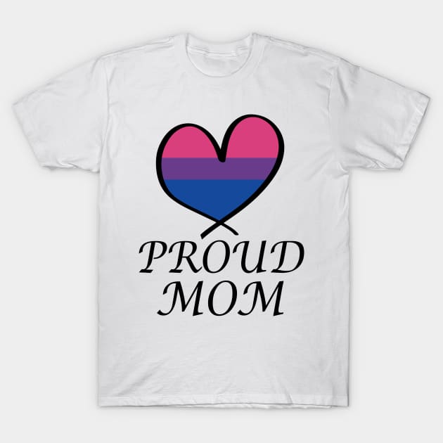 Proud Mom LGBT Gay Pride Month Bisexual Flag T-Shirt by artbypond